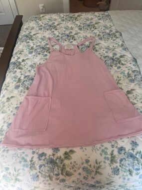 Simply Southern Pink Sleeveless Jumpsuit Romper with Pockets